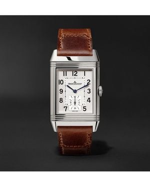 Jaeger-lecoultre Reverso Classic Large 27Mm Stainless Steel And Leather Watch - Multicolor