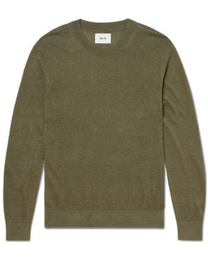 NN07 Ted 60058 Linen Sweater - Green