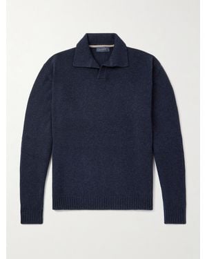 Sease Cashmere Polo Jumper - Grey