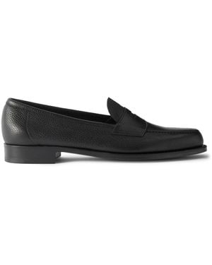 Edward Green Pimlico Full-Grain Leather Penny Loafers - Black
