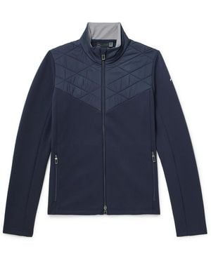 Kjus Formula Quilted Shell-trimmed Tech-jersey Jacket - Blue