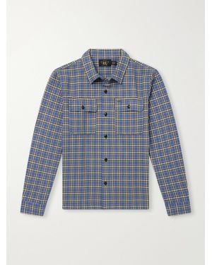 RRL Matlock Checked Cotton-twill Shirt - Blue