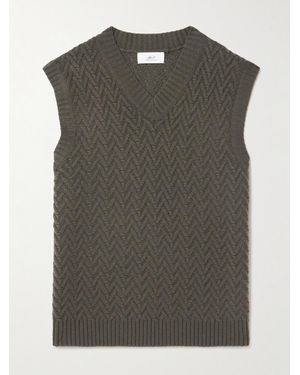 MR P. Wool And Cashmere-blend Jumper Vest - Green
