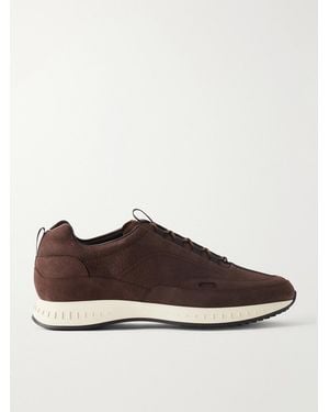 John Lobb Laced Stream Nubuck Trainers - Brown