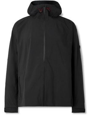 District Vision Logo-Appliquéd Shell Hooded Jacket - Black