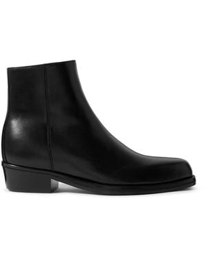 MR P. Oscar Leather Boots - Black