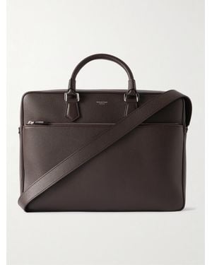 Serapian Full-Grain Leather Briefcase - Black