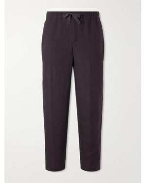 Orlebar Brown Alex Straight-leg Linen Trousers - Blue