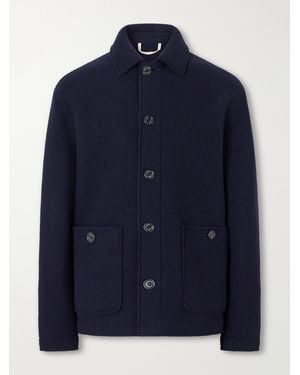 Valstar Virgin Wool-Bouclé Jacket - Blue