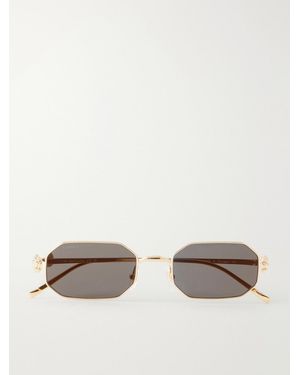 Cartier Clash De Cartier Square-Frame-Tone Sunglasses - Natural