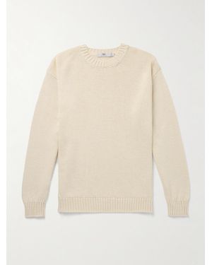 Inis Meáin Alpaca, Merino Wool, Cashmere And Silk-Blend Jumper - White