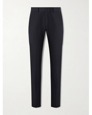 Massimo Alba Mauko Straight-leg Cotton Trousers - Blue