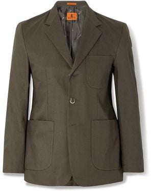 Barena Cotton-Twill Suit Jacket - Green
