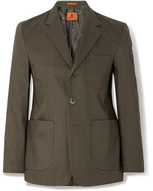 Barena Cotton-Twill Suit Jacket - Green
