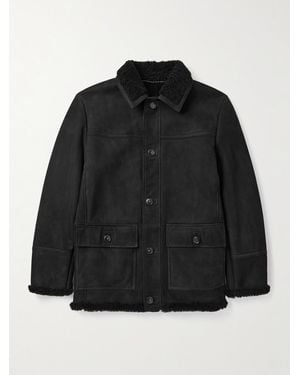 Canali Shearling Jacket - Black