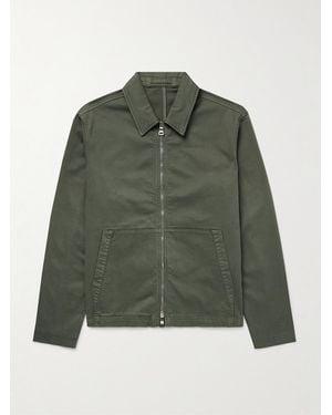 MR P. Cotton-Blend Gabardine Coach Jacket - Green