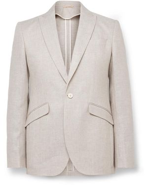 Favourbrook Ebury Slim-Fit Linen Suit Jacket - Natural