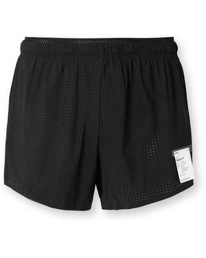 Satisfy 2.5&Quot; Distance Straight-Leg Logo-Appliqu&Eacute;D Space‑O&Trade; Shorts - Black