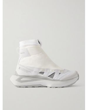 Salomon 11 By Boris Bidjan Saberi 11S Footwear A.B.2. Gtx Gore-Tex Tech-Jersey, Ripstop And Faux Leather High-Top Trainers - Natural