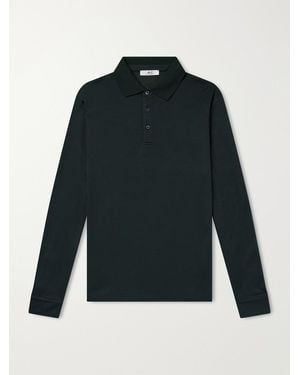 MR P. Woven Polo Shirt - Blue