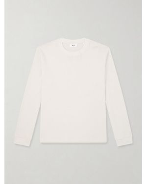 NN07 Jett 30035 Waffle-Knit Organic Cotton Jumper - Natural