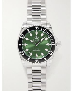 Gucci Dive 40Mm Automatic Stainless Steel Watch - Grey