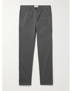 MR P. Samuel Straight-Leg Organic Cotton-Blend Twill Chinos - Grey