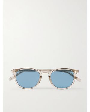 Garrett Leight Kinney Round-Frame Acetate Sunglasses - Blue