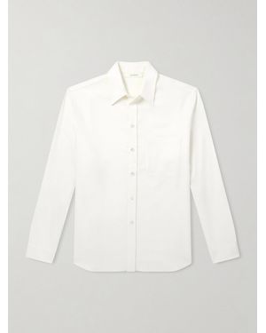 Umit Benan Giorgio Cotton-flannel Shirt - White