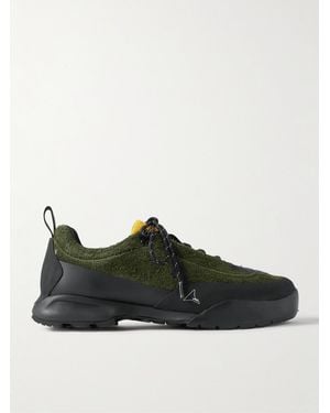 ROA Cingino Leather And Rubber-Trimmed Microfibre Hiking Trainers - Black