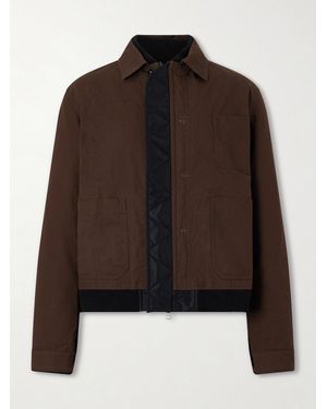 Sacai Reversible Nylon Bomber Jacket - Brown