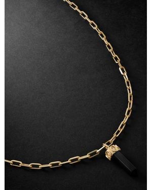 Sydney Evan Onyx And Diamond Chain Necklace - Black