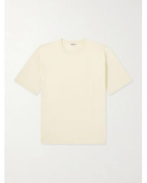 AURALEE Luster Cotton-jersey T-shirt - Natural