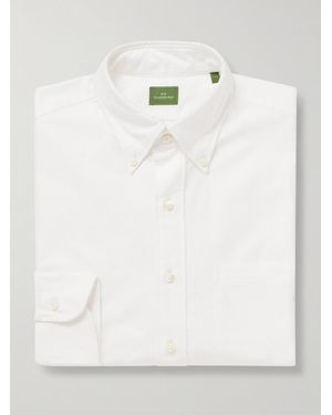 Sid Mashburn Button-Down Collar Cotton Oxford Shirt - Bianco