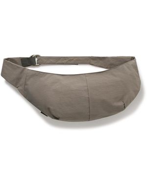 master-piece Sash Leather-Trimmed Coated-Nylon Sling Bag - Gray