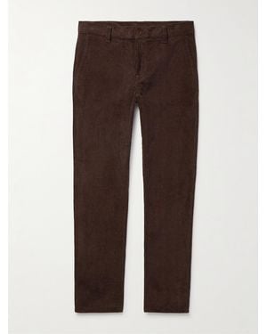 Nudie Jeans Easy Alvin Slim-Fit Cotton-Corduroy Trousers - Brown