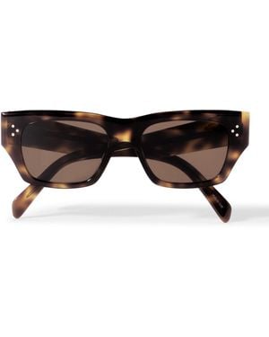 Celine D-Frame Acetate Sunglasses - Black