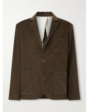 A Kind Of Guise Deconstructed Atelier Cotton-Corduroy Blazer - Green