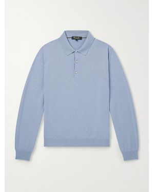 Loro Piana Cashmere Polo Shirt - Blue