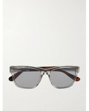 Brunello Cucinelli Aviator-style Acetate Sunglasses - Grey