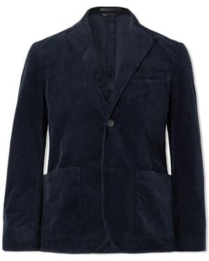 Sunspel Cotton-blend Corduroy Blazer - Blue