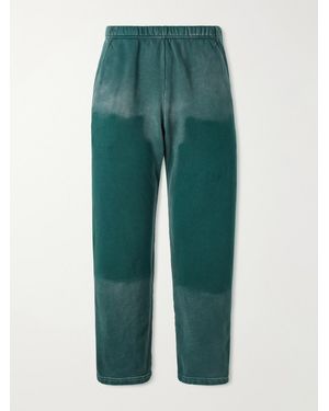 Les Tien Straight-Leg Cotton-Jersey Sweatpants - Green