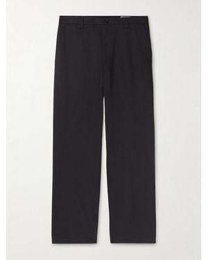 NN07 Paw 1089 Straight-Leg Cotton-Blend Twill Trousers - Black