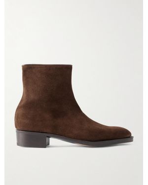 John Lobb Freddi Suede Boots - Brown