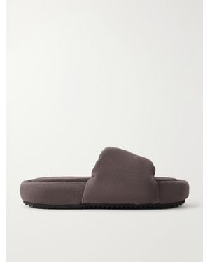 Rick Owens Chancla Padded Denim Sandals - Brown