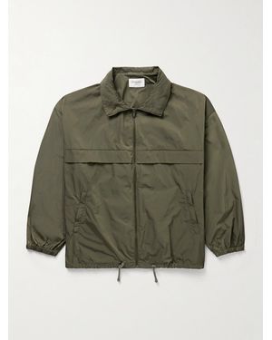 Saint Laurent Logo-print Shell Blouson Jacket - Green