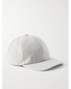 Canali Wool Baseball Cap - Grey
