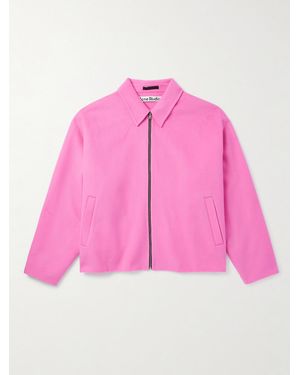 Acne Studios Doverio Wool-Flannel Jacket - Pink