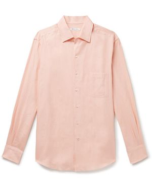 Loro Piana André Arizona Linen Shirt - Pink