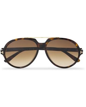 Tom Ford Aalto Aviator-Style Acetate Sunglasses - Multicolor